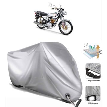 Küba Çita 100R Max Siyah Arka Çanta Uyumsuz Ultra Kalın Su Geçirmez Motor Brandası