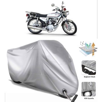 Küba Çita 100R Max Siyah Arka Çanta Uyumsuz Ultra Kalın Su Geçirmez Motor Brandası