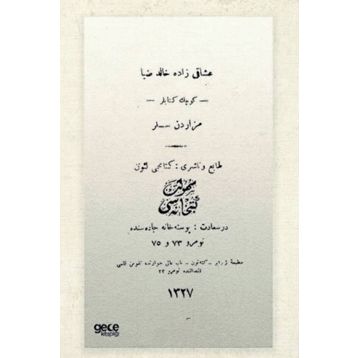 Küçük Kitablar Osmanlıca Halit Ziya Uşaklıgil