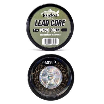 Kudos Lead Core Camo Brown 5 m Misina