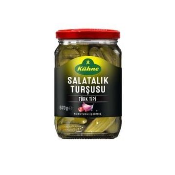 Kühne Türk Tipi 670 gr Salatalık Turşusu