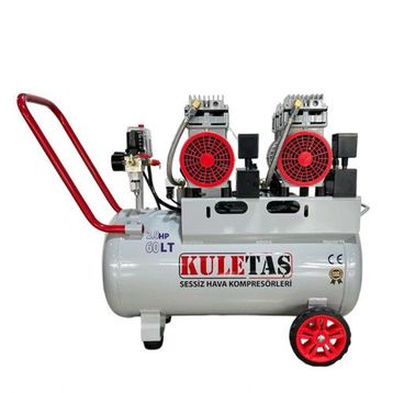 Kuletaş 60 Litre 2 HP 8 Bar Alüminyum Tanklı Sessiz Hava Kompresörü