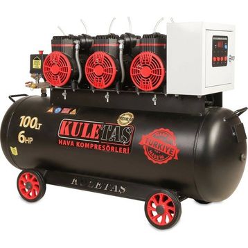 Kuletaş Premium 100 Litre 6 Hp Sessiz Yağsız Hava Kompresörü