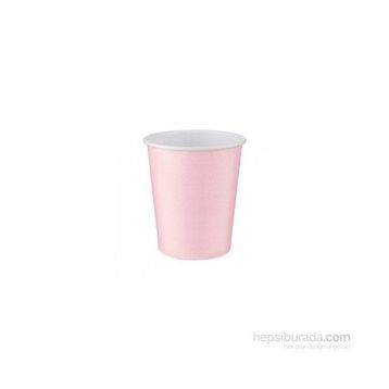 KullanAtMarket 8 Adet Pembe Karton Bardak