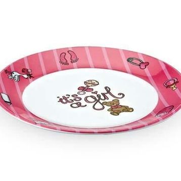 Külsan Thermoset Pembe 19 cm Kırılmaz Mama Tabağı- Bebek Tabağı