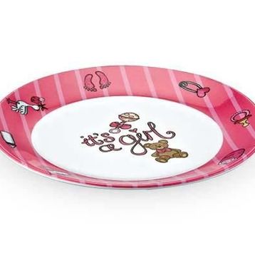Külsan Thermoset Pembe 21 cm Melamin Mama Tabağı