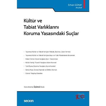 Kültür ve Tabiat Varlıklarını Koruma Yasasındaki Suçlar - Erhan Günay