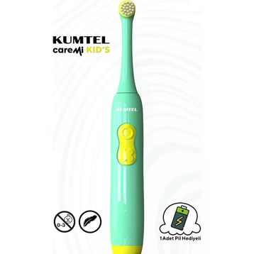 Kumtel CTB-03 Caremi Yeşil Pilli Çocuk Diş Fırçası