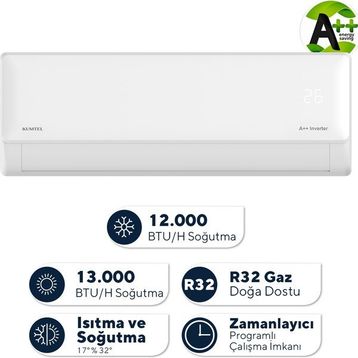 Kumtel Hinoki KMSAC-12 12000 BTU Inverter Duvar Tipi Split Klima