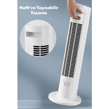 Kumtel KTF-258W Beyaz Kule Vantilatör