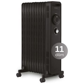 Kumtel KUM1230S 11 Dilim Siyah Radyatör