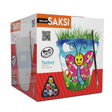 Kumtoys Seramik Saksı Boyama