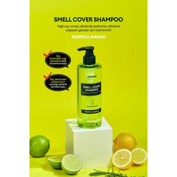 Kundal Gençler İçin Sebum Dengeleyici Smell Cover 400 ml Tropical Mango Bakım Şampuanı