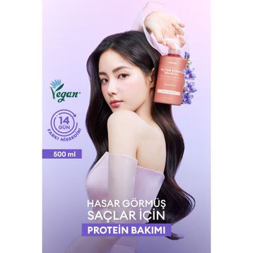 Kundal Yoğun Onarıcı ve Isı Koruyucu Protein Bonding 500 ml Violet Muguet Bakım Şampuanı