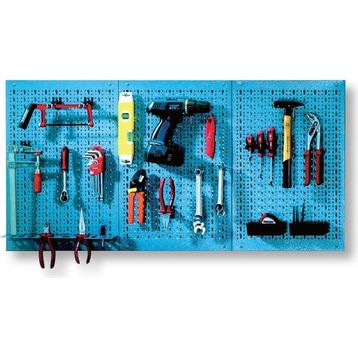 Küpper 120x60 cm 3 Parça Çelik Delikli Duvar Panosu