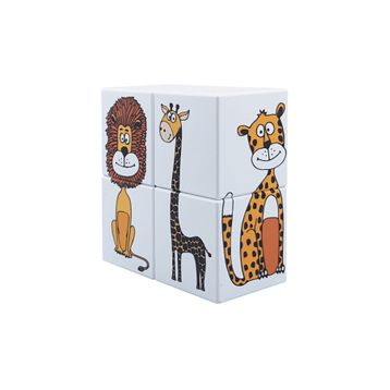 Küpss 4 Küp Manyetik Puzzle Hayvanlar