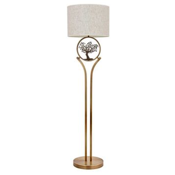 Kura Dizayn LM-9135-1E E27 Metal Kumaş 45 cm Eskitme Kaplama Lambader