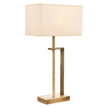Kura Dizayn ML-9109-1E E27 Metal Kumaş 30x18 cm Eskitme Kaplama Masa Lambası