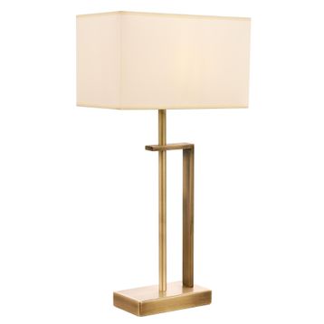 Kura Dizayn ML-9109-1E E27 Metal Kumaş 30x18 cm Eskitme Kaplama Masa Lambası