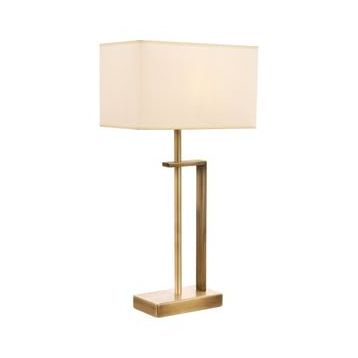 Kura Dizayn ML-9109-1E E27 Metal Kumaş 30x18 cm Eskitme Kaplama Masa Lambası
