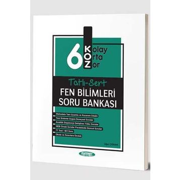 Kurmay Okul Yayınları 6. Sınıf Fen Bilimleri Koz Tatlı Sert Soru Bankası