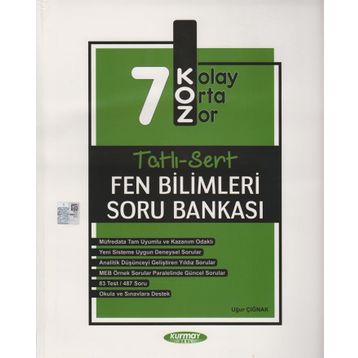 Kurmay Okul Yayınları 7. Sınıf Fen Bilimleri Koz Tatlı Sert Soru Bankası