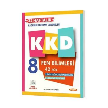 Kurmay Yayınları LGS 8. Sınıf Fen Bilimleri Haftalık Kazanım Kavrama Denemeleri