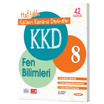 Kurmay Yayınları LGS 8. Sınıf Fen Bilimleri Haftalık Kazanım Kavrama Denemeleri