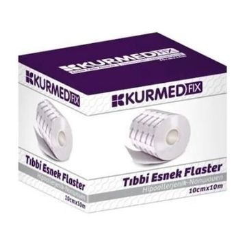 Kurmedfix 10 cm 10 m Tıbbi Esnek Flaster