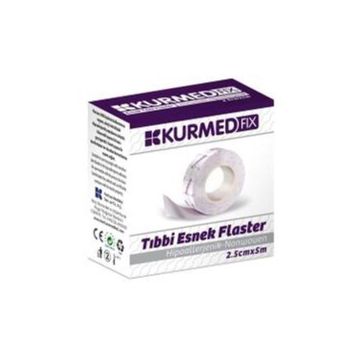 Kurmedfix 2.5 cm x 5 m Tıbbi Esnek Flaster