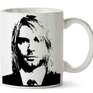 Kurt Cobain Silhouette Baskılı Kupa