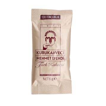 Kuru Kahveci Mehmet Efendi 6 gr Tek Fincanlık Türk Kahvesi (12 adet)