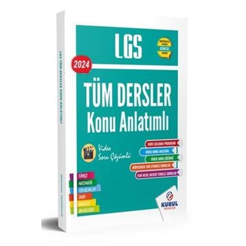 Kurul Yayıncılık 2024 LGS Tüm Dersler Tek Konu Anlatımlı Kitap