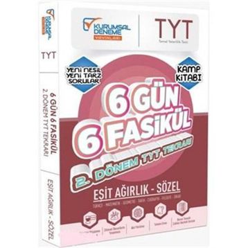 Kurumsal Deneme Yayınları TYT Eşit Ağırlık Sözel 6 Gün 6 Fasikül Yarıyıl Genel Tekrar Kamp Kitabı