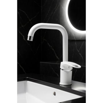Kustar Oviedo Beyaz Mix Aç Kapa Kısa Banyo Lavabo Bataryası