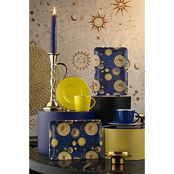 Kütahya Porselen 11914/4 Cosmic Love Tan Balık 18x13 cm 2'li Düz Tabak