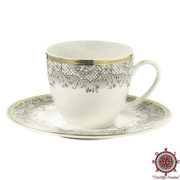 Kütahya Porselen Bone Kalipso 930621 Çay Fincan Takımı