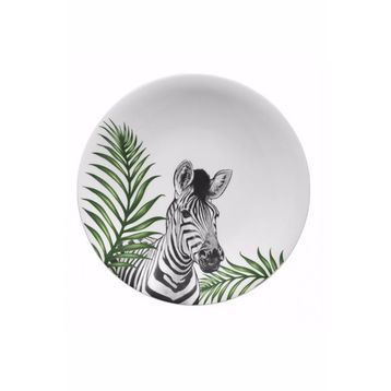 Kütahya Porselen Doğadakiler Zebra 27 cm Servis Tabağı