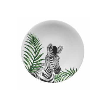 Kütahya Porselen Doğadakiler Zebra 27 cm Servis Tabağı