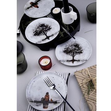 Kütahya Porselen Mind 4 Parça 15 cm Tabak
