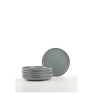 Kütahya Porselen Moderna 6 Parça 19 cm Mavi Pasta Tabağı