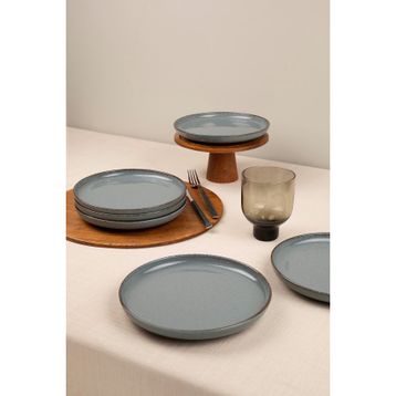 Kütahya Porselen Moderna 6 Parça 19 cm Mavi Pasta Tabağı