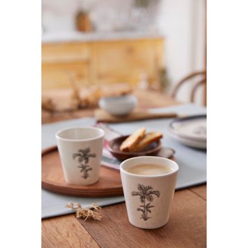 Kütahya Porselen Palmiye 2 Parça Mug Bardak