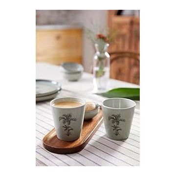 Kütahya Porselen Palmiye 2 Parça Mug Bardak