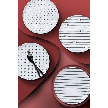 Kütahya Porselen Pretty 4 Parça 19 cm Tabak