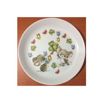 Kütahya Porselen Sedef Yaldızlı 17 cm 6'lı Yemek Tabağı