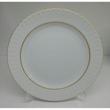 Kütahya Porselen Sedef Yaldızlı 25 cm 6'lı Servis Tabağı
