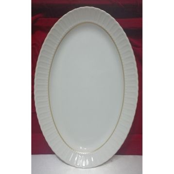 Kütahya Porselen Sedef Yaldızlı 25 cm Kayık Tabak