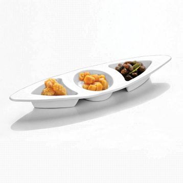 Kütahya Porselen Tavola 3 Bölmeli Sosluk