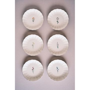 Kütahya Porselen Tiny Miny 6 Parça 20 cm Çukur Yemek Tabağı